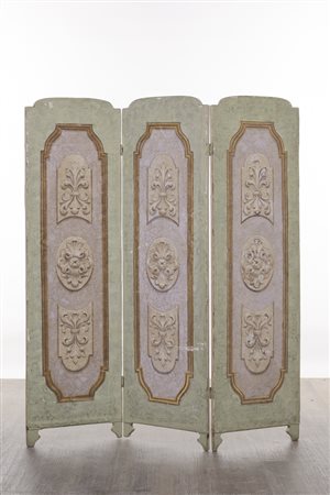 Paravento a tre ante, Italia, XX secolo