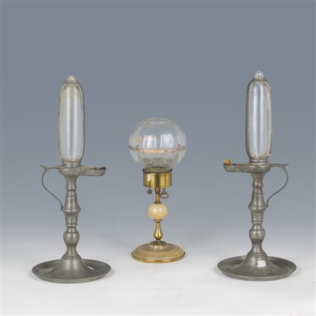 Tre orologi notturni, Italia, XIX/XX secolo