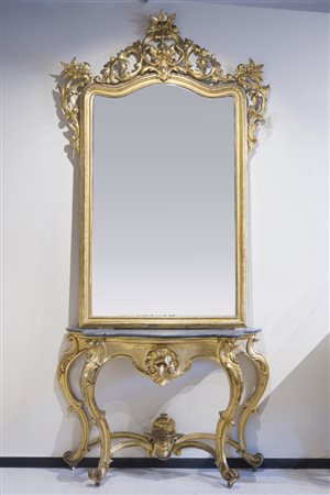 Specchiera con consolle, Francia, XIX secolo