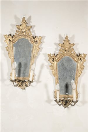 Coppia di specchiere, Veneto, XIX secolo