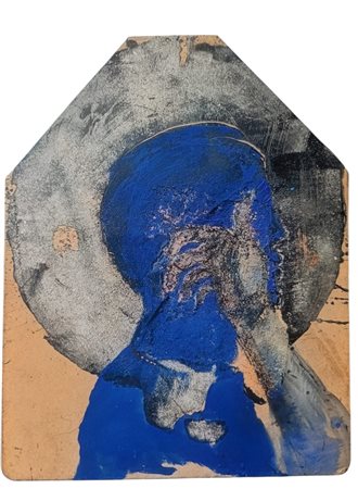 Bruno Ceccobelli “Ritratto nel blu”