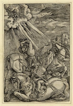 Hans Baldung Grien, La conversione di San Paolo. 1517. Xilografia. mm...