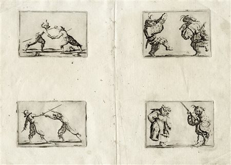 Jacques Callot, Cinque incisioni da Capricci di varie figure di Iacopo...
