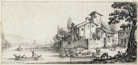 Jacques Callot, Le marché de la Place de l'Annonciade, à Florence / La...