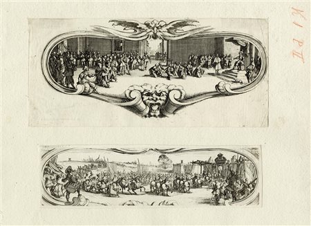 Jacques Callot, Descente de M. De Toyras en Lisle de Ré / Défaite des Anglais...