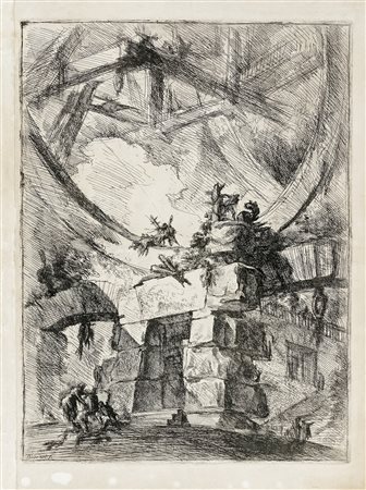 Giovanni Battista Piranesi, La ruota gigante. 1750. Acquaforte e bulino. mm...