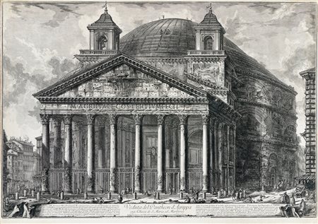 Giovanni Battista Piranesi, Veduta del Pantheon d'Agrippa oggi Chiesa di S....