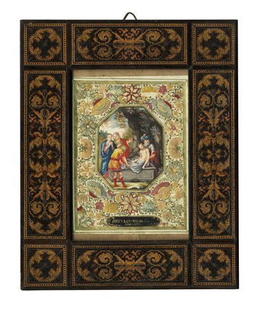 Arte conventuale prima metà del XIX secolo, Sepulchrum Christi. 1800. Tempera...