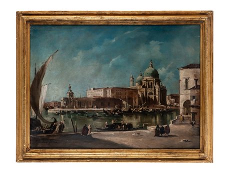 Luigi Querena [attribuito a], Santa Maria della Salute e Punta della Dogana....