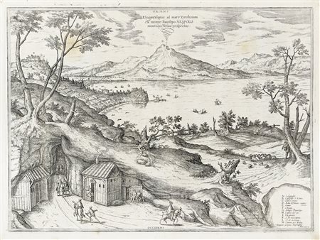Georg Braun Frans Hogenberg, Elegantissimus ad mare Tyrrhenum ex monte...