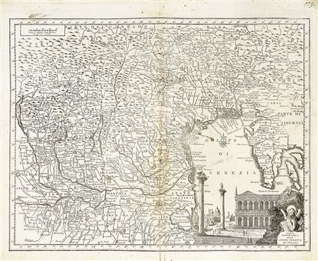 Guillaume De L'Isle, Carta geografica dell'Stato veneto in'Italia / Carta...