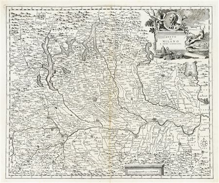 Guillaume De L'Isle, Stato di Milano e suoi confini / Carta geografica del...