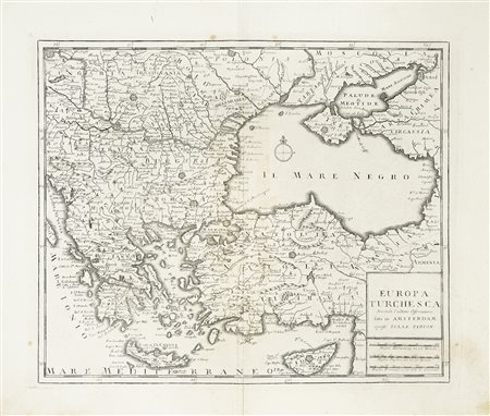 Guillaume De L'Isle, Europa turchesca / Stati del Turco situati nell'Europa...