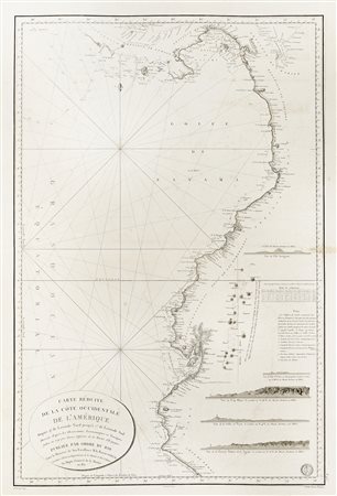 Carte Réduite de la Côte Occidentale de l'Amerique Depuis 9°. de Latitude...