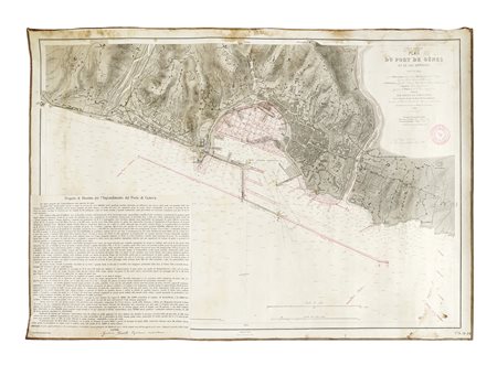 Benoît Darondeau, Côtes d'Italie - Plan du Port de Gênes et de ses environs...