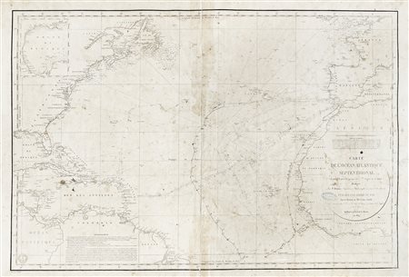 Pierre Daussy, Carte de l'Océan Atlantique Septentrional (depuis l'Equateur...