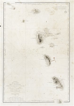 François-Antoine-Edouard Keller, Carte de la Partie des Antilles comprise...