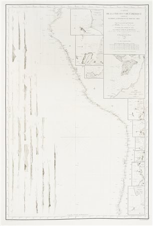 François-Antoine-Edouard Keller Robert Fitz-Roy, Carte de la Côte Occ.le de...