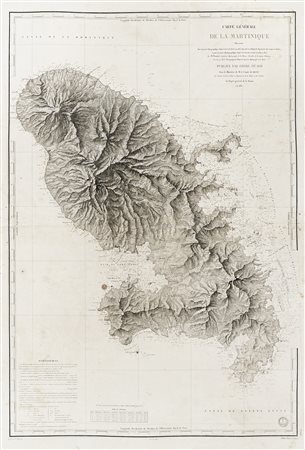 Paul Monnier, Carte générale de la Martinique Dressée... par M. Monnier,...