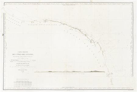 Louis-François-Marie Tardy de Montravel, Carte réduite des Côtes des Guyanes...