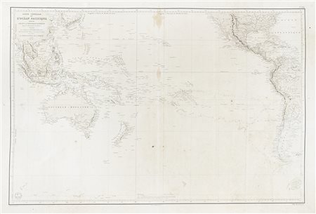 Clement Adrien Vincendon-Dumoulin, Carte général de l'Océan Pacifique Dressée...