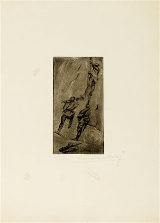 Anselmo Bucci, Lotto composto di 3 incisioni. 1917. 1-2) 2 incisioni dalla...