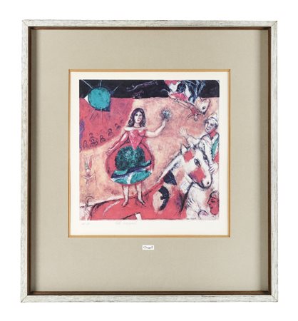 Marc Chagall [after], Le Rappel. 1900. Offset. mm 260x255. Foglio: mm 300x295...