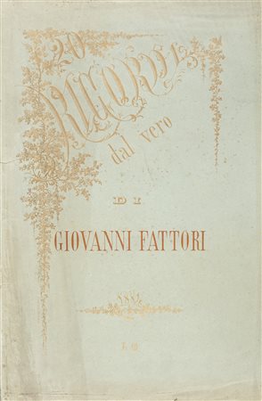 Giovanni Fattori, 20 ricordi dal vero. 1883. Album in foglio oblungo (mm...