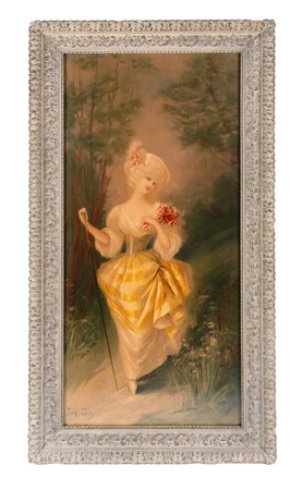 Mary Golay, Lotto composto di 2 incisioni dalla serie Elegantes. 1940. Coppia...