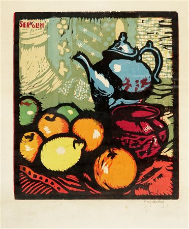 Luigi Servolini, Lotto composto di 3 incisioni a tema natura morta. 1931....