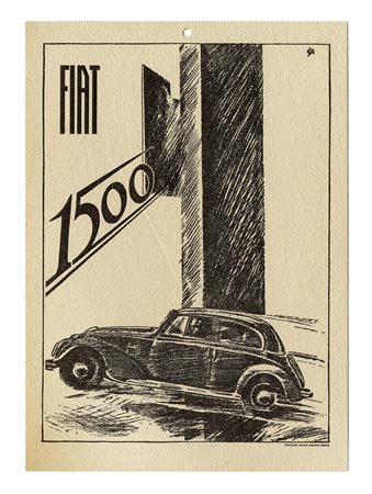 Lotto composto di 2 piccoli manifesti per la Fiat. 1900. Fiat 1500 e Fiat la...