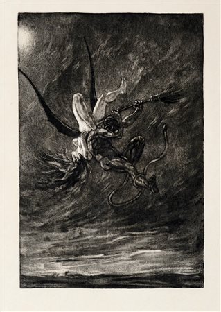 Félicien Rops, Lotto composto di 3 incisioni dalla cartella Les Sataniques....