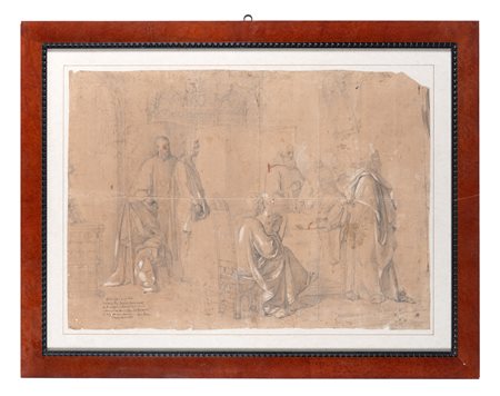 Eugenio Moretti Larese, La morte di Dante (Il testamento di Dante). 1852....