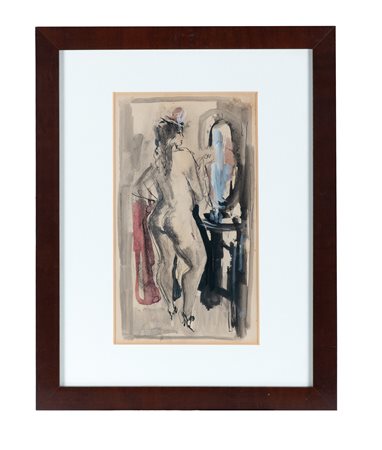Konstantin Ivanovich Rudakov, Lotto composto di 3 disegni. 1900. Carboncini,...