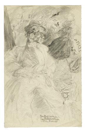 Nicolas Sternberg, Autoritratto. 1919. Matita di grafite su carta. mm...
