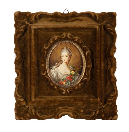 Joseph Alfred Terry, Microritratto di Jeanne Bécu, contessa du Barry. 1800....