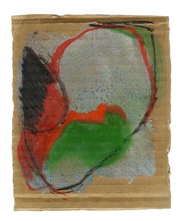 Renata Boero, Senza titolo. 1980. Acquerello, carboncino e olio su cartone di...
