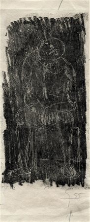 Guido Gambone, Lotto composto di 4 opere. 1955. Raccolta di 4 monotipi su...