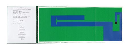 Bruno Munari, Terzina XII. Negativo Positivo. 1997. Serigrafia ripiegata...