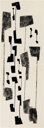 Carol Rama, Senza titolo. 1954. Tecnica mista su carta. cm 33x11,5. Originale...