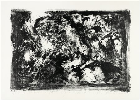 Emilio Vedova, Fig. 5 immagini del tempo. 1959. Litografia. mm 360x520....