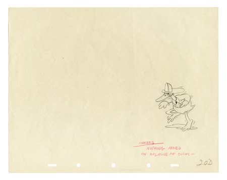 Disney's Studios, “Mickey’s Fire Brigade - Donald Duck. 1935. Matita e...