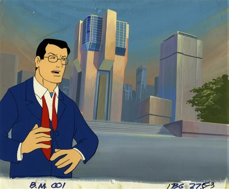 Anonimo del XX secolo, Superman. 1970. Set originale a china e acrilico su...