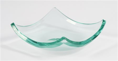 Pietro Chiesa, Svuotatasche per Fontana Arte. 1950. Cristallo verde Nilo...
