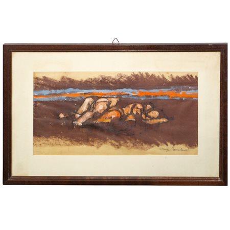 Lorenzo  Tornabuoni (Roma 1934 - Roma 2004)  - Figure distese, 20° Secolo