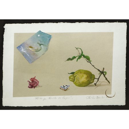 Claudio  Bonichi (Novi Ligure 01/06/1943 - 2016)  - Studio per ricordo di Capri, 2010