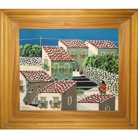 Elio  Gervasi (XX secolo)  - Vicoli di Taormina, Taormina 1982