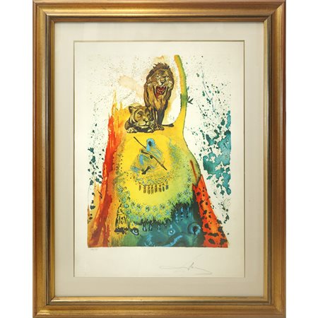 Salvador  Dalì (Figueres  11 maggio 1904 - Figueres 23 gennaio 1989)  - I leoni