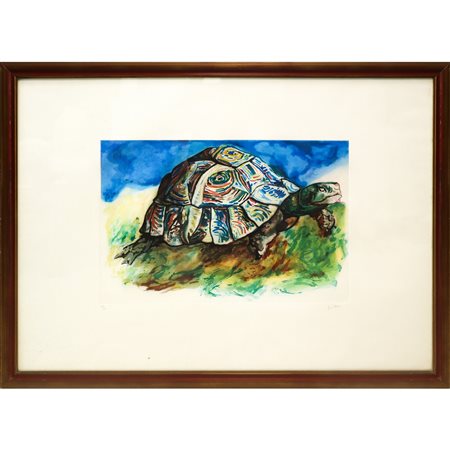 Renato Guttuso (Bagheria 1911 - Roma 1987)  - Tartaruga, 20° Secolo