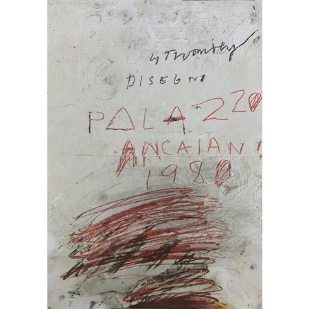 Locandina mostra Cy Twombly, 1980